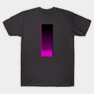 Black, Hot Pink Gradient Rectangle Design T-Shirt